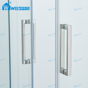 Porte de <span class=keywords><strong>douche</strong></span> carrée en alliage d'aluminium de haute qualité salle de bain salle de <span class=keywords><strong>douche</strong></span> coulissante en verre trempé - Product Image 6