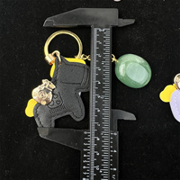 Porte-clés en cristal populaire, artisanat en cristal, devenir riche, porte-clés en quartz pour l'année du cheval, cadeau