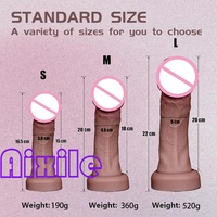 Dildo réaliste ultra-simulé avec grande glande, pénis réaliste, plug anal, ventouse, jouets sexuels clitoridiens pour femme et homme 18+