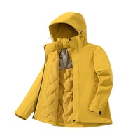Veste bomber en polyester à col roulé imperméable coupe-vent et thermique en graphène avec fermeture éclair sur le devant et doublure en coton pour homme