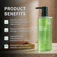 Shampo Premium Pelembap Lembut Miracle Double Pearl Niacinamide untuk Wanita dengan Rambut Rusak