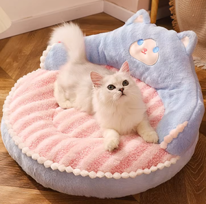 Bear Kitten Shape Abnehmbare Tiers treu bettwäsche Umwelt freundliches warmes Bett für Katzen und Hunde Maschinen wasch bar mit Tier muster - Product Image 3