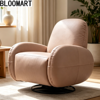 Fauteuil inclinable pivotant à 360 degrés pour salon, fauteuil inclinable manuel avec dossier surdimensionné