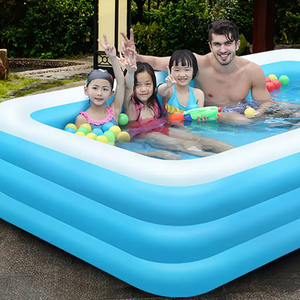 <span class=keywords><strong>Piscine</strong></span> gonflable en PVC et polyester écologique pour fête aquatique estivale en extérieur et en intérieur, pour les enfants de 3 ans et plus - Product Image 4