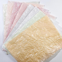Papel de pera nacarado plisado grueso coreano para papel de regalo de flores papel de regalo de pastel forrado impermeable brillante