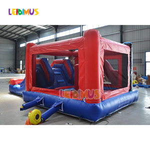 Thương mại Spiderman nhà bị trả lại với trượt trẻ em bouncy nhảy chơi game thư bị trả lại Spider người đàn ông Inflatable Bouncer lâu đài trượt - Product Image 5