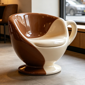 Home Decor or Commercial Furniture Coffee Cup Shaped Chair Unique <b>Mug</b> Seat for Mall Store Garden Restaurant Art Furniture - Product Image 2