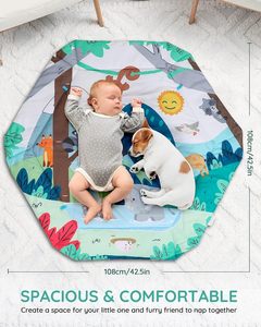 <span class=keywords><strong>Tapis</strong></span> <span class=keywords><strong>de</strong></span> jeu pour bébé 4-en-1 <span class=keywords><strong>Tapis</strong></span> <span class=keywords><strong>de</strong></span> jeu pour bébé avec 6 jouets <span class=keywords><strong>Tapis</strong></span> rampants réglables pour le <span class=keywords><strong>sol</strong></span> Convient aux nourrissons âgés <span class=keywords><strong>de</strong></span> 0 à 18 mois - Product Image 6