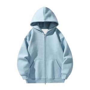 Custom Logo Printed Sports Autumn Cotton Zipper Hoodie Unisex Heavyweight Oversized Hoodies Cotton Hoodies Sweatshirts - Product Image 4