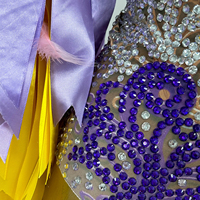Combinaisons courtes sexy colorées avec ruban de strass Photoshoot Las Vegas Show Drag Queen Festival Outfit Stage Performance Bodysuits