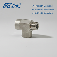 Raccord de tuyauterie d'instrumentation SS316L, Union, Té, Croix, Interchangeable Swagelok Parker, Haute Pression 6000psi, Adaptateur NPT BSPT SS316