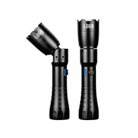 Torche industrielle antidéflagrante 5W/3W LED 405 Lumens 90 °   Lampe torche LED rechargeable avec aimant rotatif à l'arrière, autonomie de 20 heures