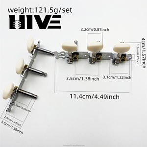 Set di Chiavi di Accordatura HIVE di Alta Qualità 3R3L per Chitarra Acustica Folk, Parti e Accessori per Strumenti a Corda - Product Image 2