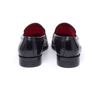 Chaussures en cuir de vachette véritable de luxe 509-38 pour hommes, mocassins confortables à enfiler, chaussures habillées formelles pour hommes, chaussures de mariage