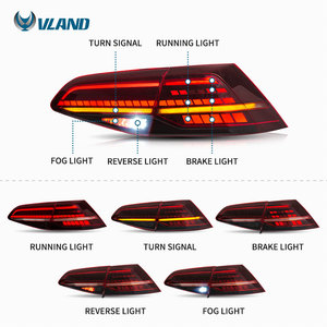 Feux arrière LED VLAND, feux arrière fumés LED pour VW Volkswagen <span class=keywords><strong>Golf</strong></span> MK7 MK7.5 <span class=keywords><strong>TSI</strong></span> 2013 2014 2015 2016 2017 2018 2019 2020 - Product Image 2