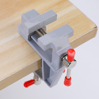 Étau de table en aluminium pour petits bijoutiers Hobby Clamp on Bench Vise Tool Vice DIY