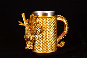 Vente de gros Tasse en résine Tasse à boire <span class=keywords><strong>Dragon</strong></span> <span class=keywords><strong>Ball</strong></span> Chope à bière unique en acier inoxydable - Product Image 4