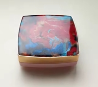 Récipient de poudre compact en plastique ABS carré classique étui de fondation vide pour emballage cosmétique Blush et stockage de coussin BB