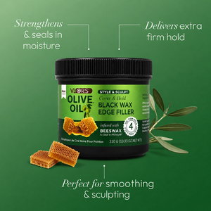 แว็กซ์จัดแต่งทรงผมสีดำ น้ำหนัก 310 กรัม สำหรับผู้ชาย ยี่ห้อ Olive Oil  ติดทนนาน ควบคุมเส้นผมได้ดีเยี่ยม รับผลิตแบรนด์ส่วนตัว - Product Image 1