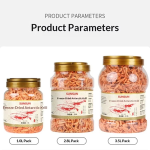 อาหารปลาจากกุ้งคริลล์แห้งแช่แข็งจากทะเลน้ำลึก เป็นมิตรต่อสิ่งแวดล้อม แช่แข็งด้วยอุณหภูมิต่ำ โปรตีนสูง แอสตาแซนธินธรรมชาติสูง - Product Image 6