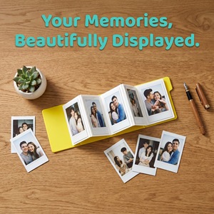 Album photo instantané 6 pouces pliable portable avec couverture en PP et vernis mat, cadeau personnel pour utilisation sur bureau - Product Image 4