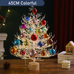 60Cm Nhỏ Cây Giáng Sinh Với Treo Đồ Trang Trí Quả Bóng Nhân Tạo Xmas <span class=keywords><strong>Tree</strong></span> Tabletop Mini Cây Giáng Sinh - Product Image 3