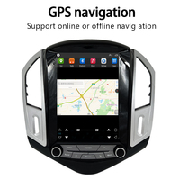 Autoradio vertical Android 14 de 10,4 pouces pour Chevrolet Cruze 2012-2015 avec CarPlay sans fil, navigation GPS et lecteur vidéo