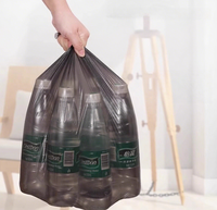 Sacs en plastique HDPE jetables, recyclables, respectueux de l'environnement, avec poignée, personnalisables avec logo, pour l'emballage alimentaire, les déchets et la literie