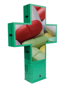 Letrero LED Cruzado para Farmacia, Inalámbrico, Impermeable IP65, Pantalla Publicitaria LED a Todo Color P5/P6/P8/P10 con Función SDK - Product Image 4