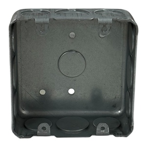 กล่องไฟฟ้า2แก๊งเหล็กชุบสังกะสีเหลี่ยมหนา1/2นิ้วและ3/4นิ้วความหนา1.6มม. - Product Image 1