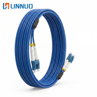 Câble à fibres optiques blindé LC/UPC vers LC/UPC SM DX, 3,0 mm PVC, 3 m, cordon de brassage duplex pour FTTH, ODN, centre de données