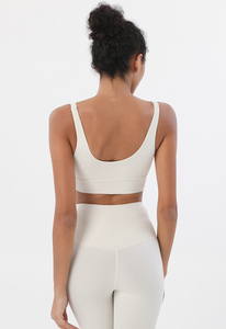 Soutien-gorge de sport populaire pour femmes de haute qualité Push up U cou Yoga gilet Fitness Yoga haut Yoga Fitness entraînement Gym hauts de course - Product Image 4