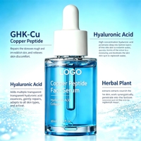 Sérum au peptide de cuivre bleu GHK-Cu, marque privée OEM ODM, soin du visage anti-âge et anti-rides, stimule le collagène et raffermit la peau