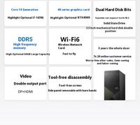 Nuevo ordenador de sobremesa para uso comercial, PC de escritorio, 8G, 512G, DELLS Vostro 3030T