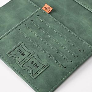 กระเป๋าใส่พาสปอร์ต PU กันขโมย กันน้ำ ป้องกัน RFID พร้อมช่องใส่เงินและตั๋ว  แบบขายส่งตามสั่ง พร้อมชุดป้ายติดกระเป๋าเดินทาง - Product Image 3