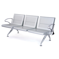 Chaise en métal d'attente pour aéroport salle d'attente d'hôpital d'occasion chaise d'attente publique cinq places