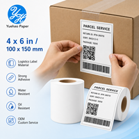 Etiquetas de Envío 4x6, Rollo de Etiquetas Térmicas Directas con Revestimiento Superior, Autoadhesivas para Códigos de Barras, Directo de Fábrica