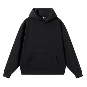 Sweat à capuche unisexe BYM063 d'hiver, personnalisé par le fabricant, épais, surdimensionné, anti-rétrécissement, respirant, coupe-vent, brodé - Product Image 4