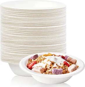 Microwavable Biodegradável Sugarcane Pulp Bagasse Salad Bowl