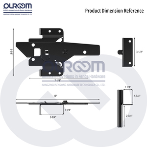 Heavy Duty in acciaio inox chiusura a chiusura automatica del cancello Design moderno per azienda agricola recinzione in acciaio a prova di vandalo - Product Image 3