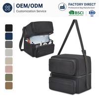 Sac de rangement pour disques vinyles OEM personnalisé, grande capacité, en Oxford, pour DJ, avec poche pour accessoires
