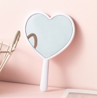 Neuer Koreanischer Mini-Herzförmiger Handspiegel Umweltfreundlicher Schminkspiegel Schönheitsgeschenk für Muttertag & Abschlussfeier