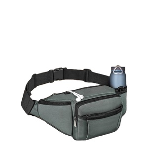 Sac de ceinture de sport tendance 2025, sac de course en toile imperméable, sac de rangement pour la taille avec porte-bouteilles d'eau - Product Image 1
