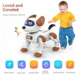 Nouveau jouet <span class=keywords><strong>robot</strong></span> chien R19 : <span class=keywords><strong>robot</strong></span> interactif programmable RC, cascadeur, danseur, animal de compagnie avec contrôle vocal et gestuel - Product Image 3