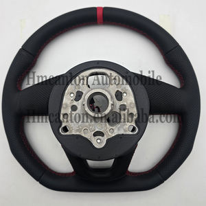 Volant de voiture en cuir lisse perforé pour <span class=keywords><strong>Audi</strong></span> A3 A4 A5 A6L A8 Q5 Q7 Q8 <span class=keywords><strong>TT</strong></span> B9 au <span class=keywords><strong>prix</strong></span> de gros - Product Image 2