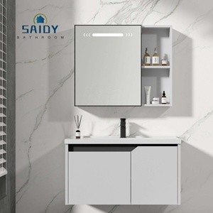 <span class=keywords><strong>Meuble</strong></span>-<span class=keywords><strong>lavabo</strong></span> moderne en PVC, <span class=keywords><strong>meuble</strong></span>-<span class=keywords><strong>lavabo</strong></span> flottant avec miroir <span class=keywords><strong>et</strong></span> évier pour la maison ou l'hôtel - Product Image 1