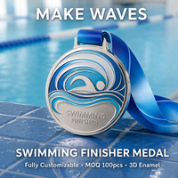 Concevez votre propre médaille de football en métal gravée au laser, écologique, en alliage de zinc 3D, pour marathon 5K, football, taekwondo, natation, course