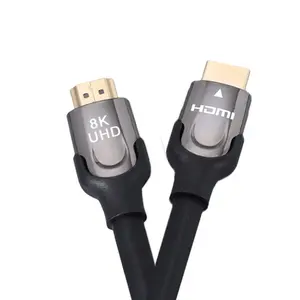 Kabel HDMI Lapisan Emas 3D, HDMI Video Berlapis Emas 3D Kecepatan Tinggi 1M 2M 3M 5M 8M 10M 15M 8K 48Gbps