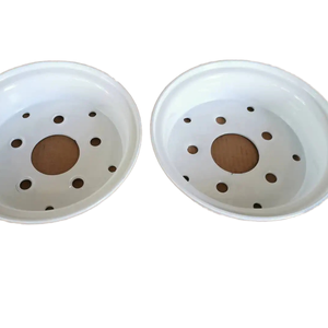 Vente en gros aéroport GSE roue 4.00-8 pneu bonne qualité 5 trous jante en acier fendu 3.75-8 blanc noir gris bleu 3.00-8 - Product Image 1