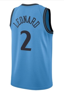 Nuevas Camisetas de Baloncesto de Manga Corta Transpirables de Alta Calidad para Equipos Clipper con Logotipo Personalizado Bordado en 3D - Product Image 2